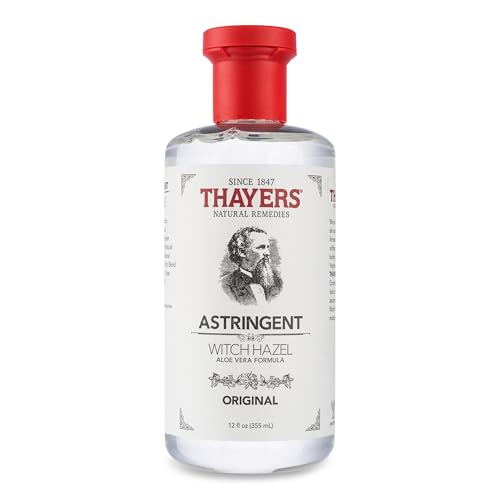 Thayers Natural Remedies Tónico Astringente Facial de Hamamelis Suaves con Aloe Vera Orgánico - llumina y cierra los poros - vegano - 97% de ingredientes naturales - probado por dermatólogos - 355 ml