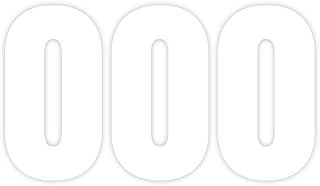 Pack of 3 Plain Bin Numbers for Wheelie Bins 4 Waterproof (17 cm) Number - 4 Bin Numbers for Wheelie Bins Large Self Adhesive Bin Sticker for Bin and More Packwith®
