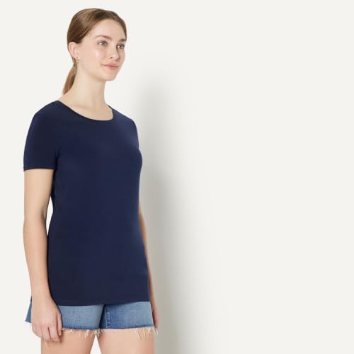 Image of Amazon Essentials Women's Regular-Fit Short-Sleeve Crewneck T-Shirt, Multipacks
