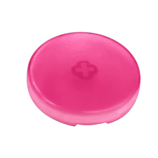 SIXSIR 8 Pcs Haute Keycaps (25.8mm) for Haute42 & Cosmoxgaming - Leverless Controller Accessory - Colourful Keycaps Replacement(Transparent Pink)