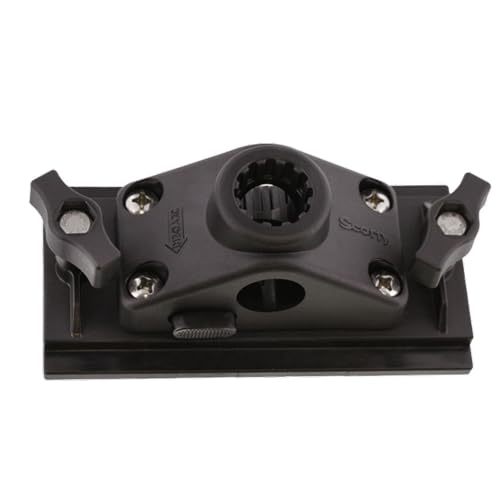Scotty adaptador de pista gunnel #340L con base de bloqueo de 3 pulgadas anticorrosión 4