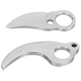 Gatuida Elektrische Gartenschere Ersatzklingen 2 Stück aus Rostfreiem Kohlenstoffstahl Verschleißfest und Korrosionsbeständig Ersatzteile für Elektrische Rebschneider im Garten