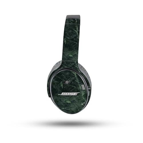 Image of MightySkins Skin Compatible with Bose QuietComfort 35 II Headphones - Green Marble | Protective, Durable, and Unique Vinyl Decal wrap Cover | Easy to Apply, Remove, and Change Styles