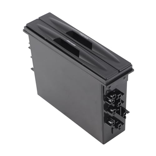 Portavasos para carro con bolsillo para radio CD negro miniatura 3