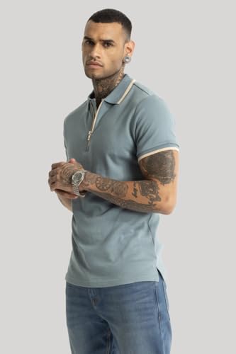 Image of SNITCH Bento Blue Plain Polo T-Shirts