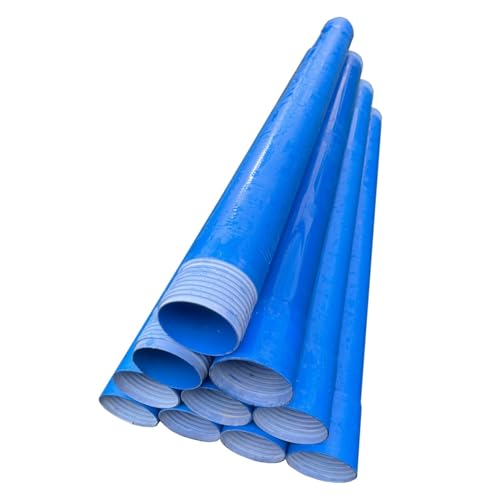 Brunnenrohr Set DN 100 4 Zoll 8 Meter / 0.3 mm/Ohne Brunnenkopf