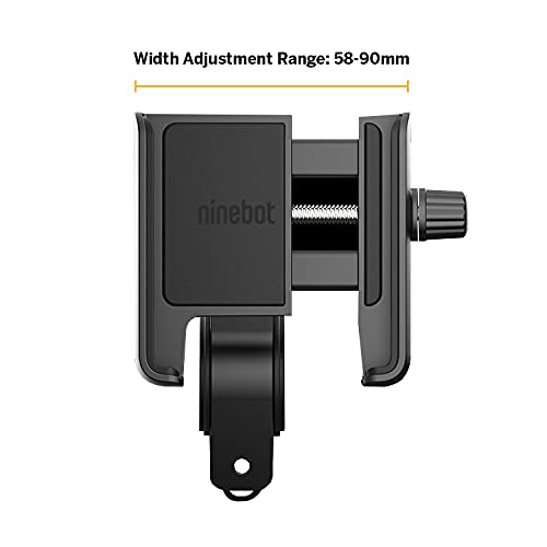 Segway-Ninebot Smart Phone Holder Adjustable Handlebar Phone Holder, Clips have Anti-Slip Rubber Pads inside, NOT Compatible for ZING series, P series and GT Series