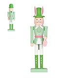 -Nussknacker – -Design-Figur & Frühlingsfeiertagsdekorationen | Ornament-Hasensoldat Tischkamin Treppe Outdoor Wohnung Osterdekoration Geschenk