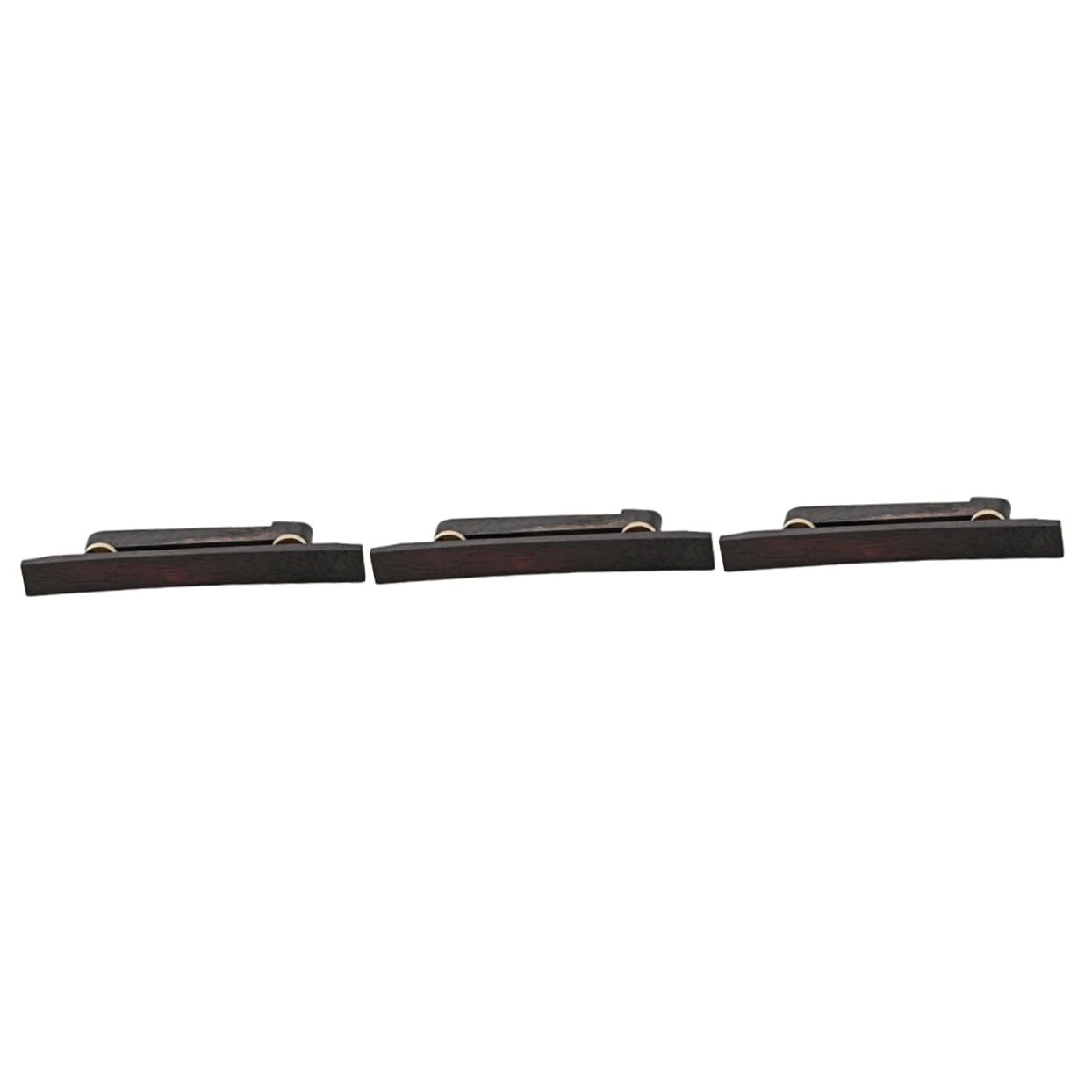 Abaodam 3pezzi Ponte Legno Per Chitarra Folk Accessorio Per Sostituzione Professionale Design Elegante e Struttura Semplice Per Musicisti e Appassionati Chitarra