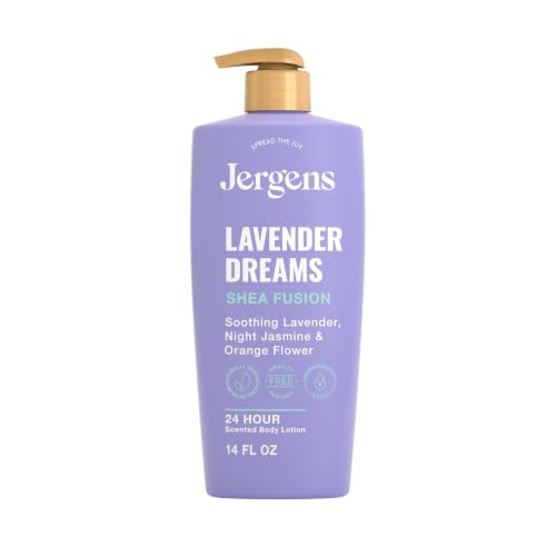 Jergens Shea Fusion Lavender Dreams Body Lotion, Shea Butter, 14 fl oz