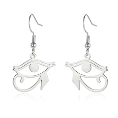 Silver Eye of Horus Earrings