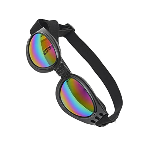 Toddmomy Dog Sunglasses Eye Protection Goggles with Stretchy Strap Uv Shield for Blind Canine