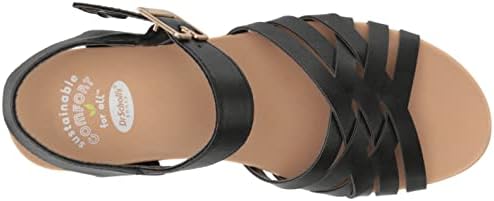 Dr. Scholl's Shoes Women's First of All Heeled Sandal, Black, 7 | Image 4