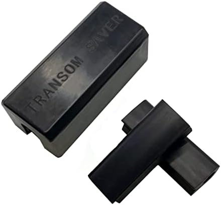 GHmarine Transom Saver Support and Trailering Motor Locks for Single Ram Outboard Mercury Evinrude Johnson Yamaha Honda and Tohatsu, Rubber Black