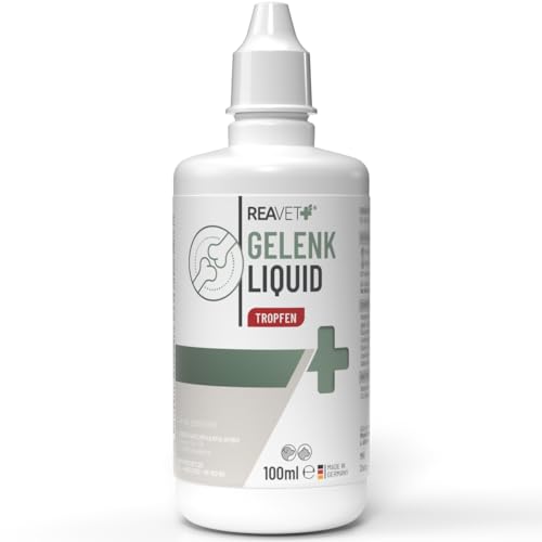 ReaVET Gelenk Liquid 2200 Gotas para Perros y Gatos con MSM, mejillón de Labios Verdes, para más de 8 Meses para articulaciones y Huesos