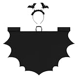 fledermaus kostüm kinder selber machen 🎃【Vielseitig einsetzbar】Cooler Fledermauskostüme Perfekt für 3-13 Jungen Mädchen , geeignet für Halloween, Fasching, Horrorparty, Kinderfasching, Geburtstag, das ist definitiv ein ideales Geschenk für Vampirfans