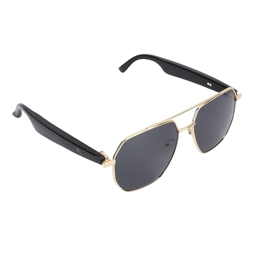 AI Translation Glasses, 163 Languages Smart Bluetooth Sunglasses, Real Time Voice Translator Glasses with IP67 Water Proof, Support Voice Assistant, for Travel Music and Calls