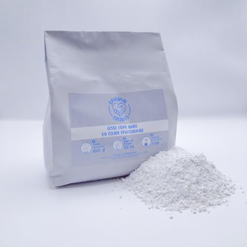 ORIGINAL CASTINGS Molde de yeso extra blanco | Polvo de cerámica de fundición para moldes de silicona, modelado sin hornear, autoendurecedor.