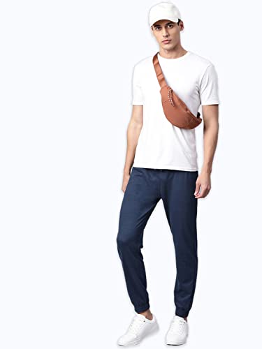 Image of Hubberholme Men's Slim Fit Cotton Track Pants - Trackpant with Drawstring Elastic Waistband, Lower for Jogging, Gym, Sports & Dailywear