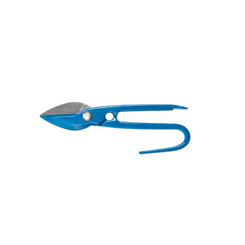 Tijera hojalatero 200 mm, diseño ergonómico, hoja de acero, ideal para cortar metal y trabajos de hojalatería.