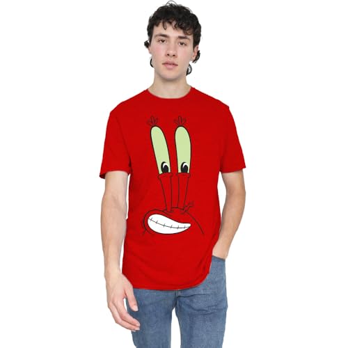 T-Shirt Mixte Bob l'Éponge et M. Krabs en coton imprimé et coupe décontractée