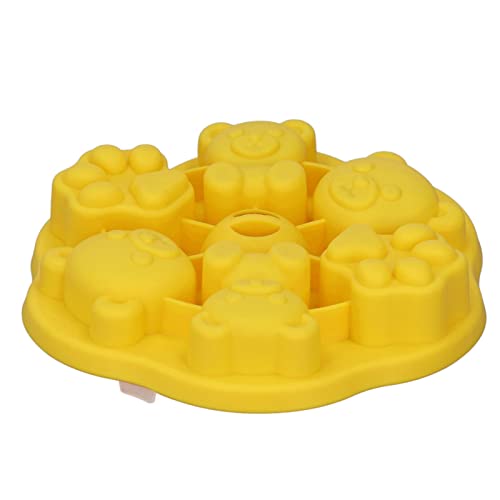 Molde de silicona para cubitos con tapa, amarillo miniatura 2