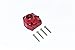 Axial Capra 1.9 Unlimited Trail Buggy Upgrade Parts Aluminum Front Or Rear Gearbox Cover - 1Pc Set Red