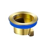 真ちゅう製排水口防臭コア 1 個入り 汎用バスルーム用逆流防止防臭コア 真ちゅう製で耐久性と防錆性 汎用フィットで防臭・防虫 頑丈かつ衛生的 成人向け バスルーム排水口用に最適