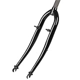 federgabel 28 zoll gewinde  Messingschlager Gabel 28 Trekking schwarz, Ø außen 25,4mm, Schaft 240mm/Gewinde 130mm, 392852