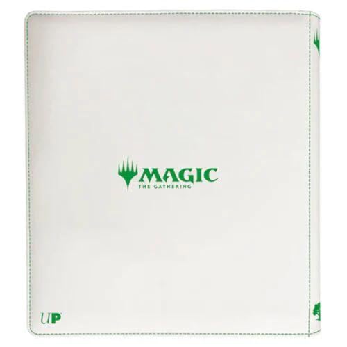 Image of Ultra PRO - Mana 8 12-Pocket Zip PRO-Binder - Forest for Magic: The Gathering, Holds & Protects 480 Standard Sized Cards, Collector's Edition Durable Trading Secure Side-Loading Pocket Binder