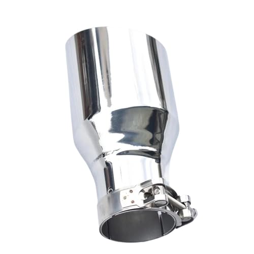 Silencieux d'échappement en acier inoxydable 304 brillant de 54mm pour look diagonal
