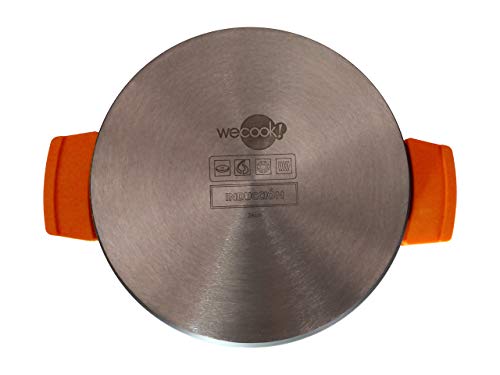 WECOOK-EcoChef-Titanio-Bateria-Cocina-Induccion-8-Piezas-Aluminio-Fundido-4-Ollas-Antiadherente-QuanTanium-Piedra-sin-PFOA-Set-Cazuelas-Tapas-Cristal-Asas-Silicona-Vitroceramica-Gas-CHEF4B