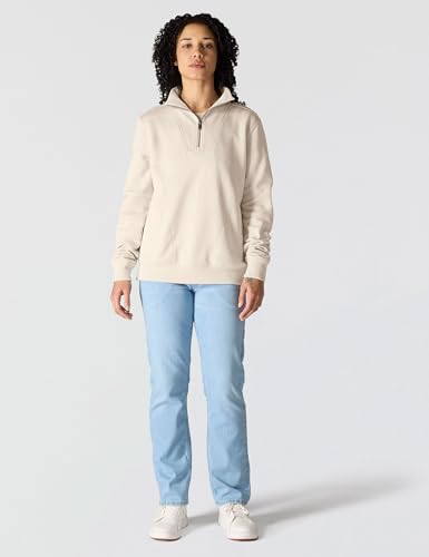 Carhartt Women's Tencel™ Fiber Series Half-Zip Sweatshirt, Oat Milk, Small - image 4
