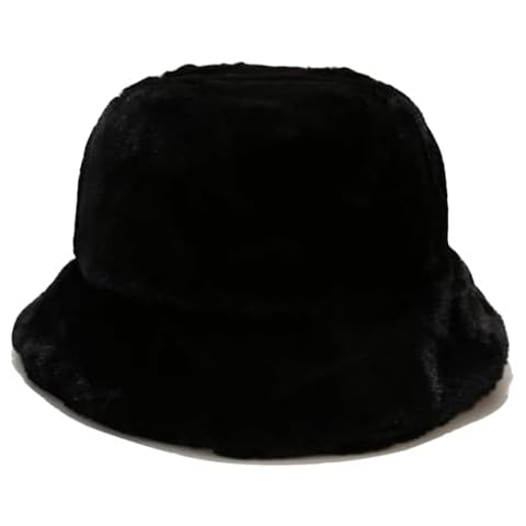 Umeepar Winter Faux Fur Bucket Hat Cover
