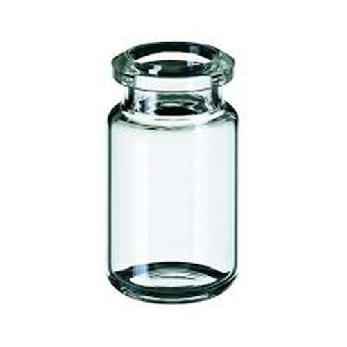 JG Finneran 36020-2238 Borosilicate Glass Standard Headspace Vial, 6ml Capacity, 20mm Crimp, Clear, 22mm Diameter x 38mm Height (Case of 1000)