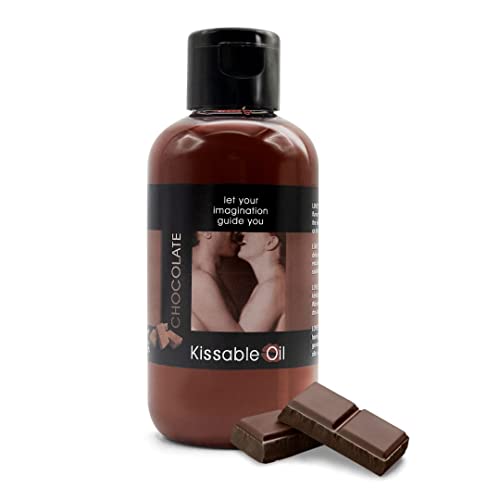 Love Play Flavored Body Oil - Edible Body Oil For Men, Women And Couples - Vegan Kissable Oils (Chocolate) #TOP6