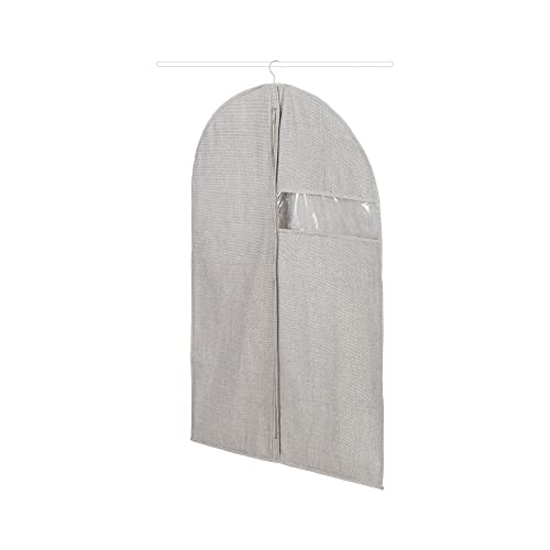 Compactor Oxford Suit Bag (M) - Premium Grey Storage Solution, 60X90(H) cm, Polyester + Cotton + Peva, Warm Grey, Short - Image 2