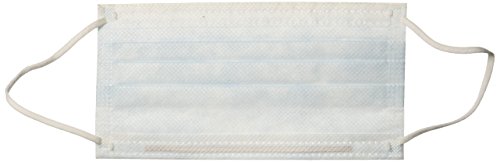 Crosstex Latex-Free Isofluid Plus Earloop Mask, Blue (Pack of 50)