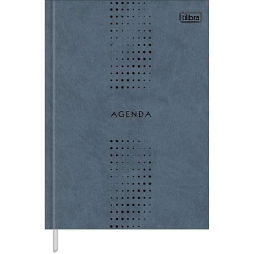 Tilibra - Agenda Executiva Costurada Diária 14,5 x 20,5 cm Prátika Permanente - Azul