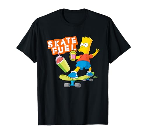 The Simpsons Bart Simpson Skate Fuel Skateboard Squishee Camiseta