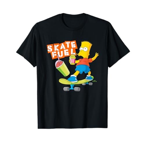 The Simpsons Bart Simpson Skate Fuel Skateboard Squishee Camiseta