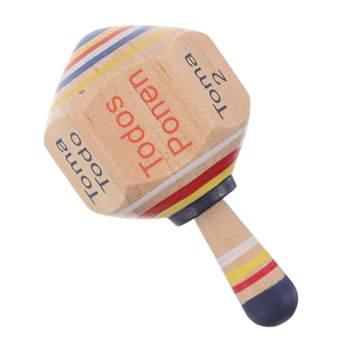 BESTonZON Wooden Toy Rotated Gyroscope for Kids Wooden Fidget Toy Handmade Craft Gyroscopes for Parties Events