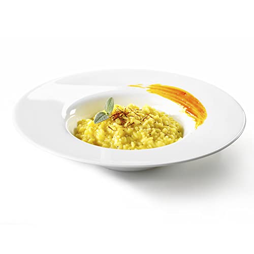 BORMIOLI ROCCO Grangusto Plate Risotto, Opal, White, 27 cm, Glass