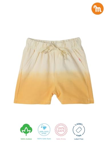 Image of Milou Girls 100% Cotton Stripes Allover Print Biowash Shorts | Soft & Breathable, Safe Dyes, Label-Free Comfort