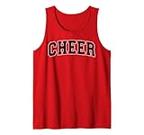 Cheer Varsity Black and White Cheerleader Cheerleading Tank Top