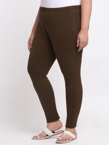 Image of Soft Cotton Ankle Lenght Solid Regular and Plus 35 Colours Leggings for Womens and Girls (Sizes :- M to 6XL)