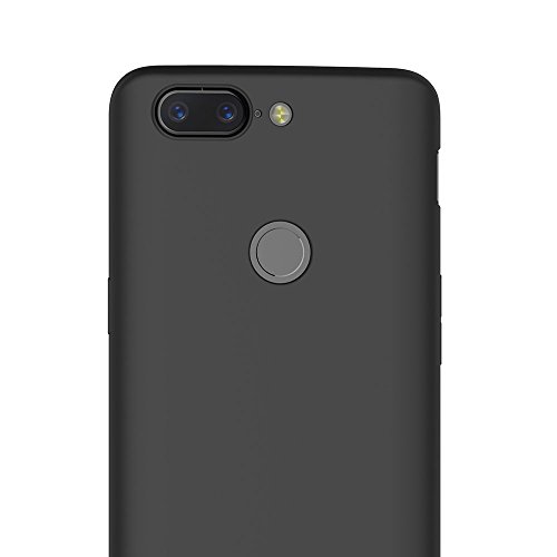 AICEK Cover per OnePlus 5T, Cover OnePlus 5T Nero