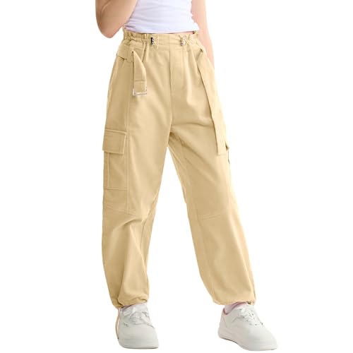 Pantalon cargo fille pour l'école et la danse hip hop avec sa ceinture réglable