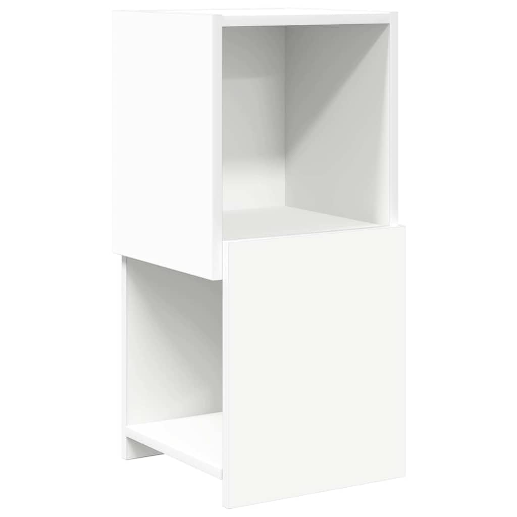 Armario esquinero moderno de madera, estantería esquinera pequeña de 2 compartimentos y mueble mate