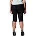 Columbia Women's Saturday Trail II Knee Pant, Water & Stain Resistant Black